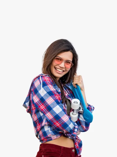 Camisa xadrez vermelha com capuz