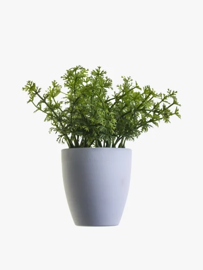 Pote de cerâmica branco