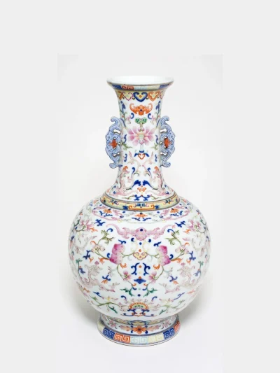 Vaso decorativo de mármore redondo