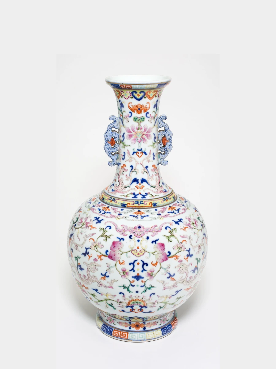 Vaso decorativo de mármore redondo